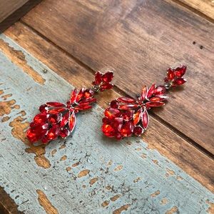 Red earrings